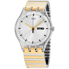Load image into Gallery viewer, Swatch Originals Distinguo Silver Dial Stainless Steel Unisex Watch SUOK708B
